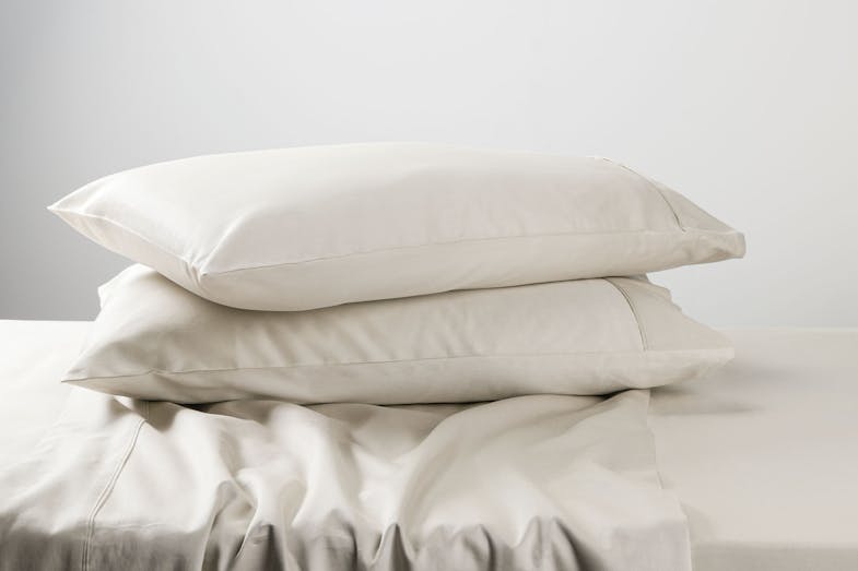 300TC 100% Cotton Queen Pillowcase Pair by Top Drawer - Natural