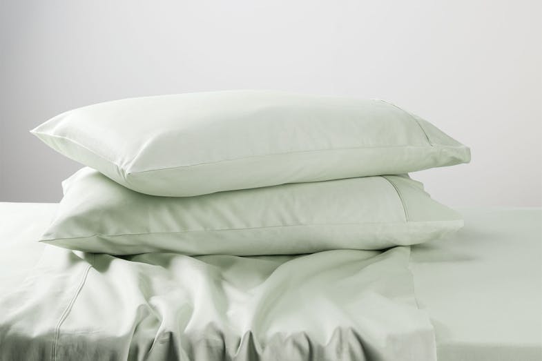 300TC 100% Cotton Queen Pillowcase Pair by Top Drawer - Sage