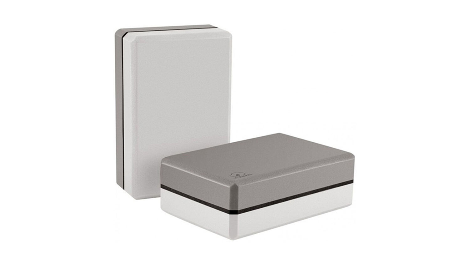 Yunmai Yoga Brick Foam Block x2 - White/Grey