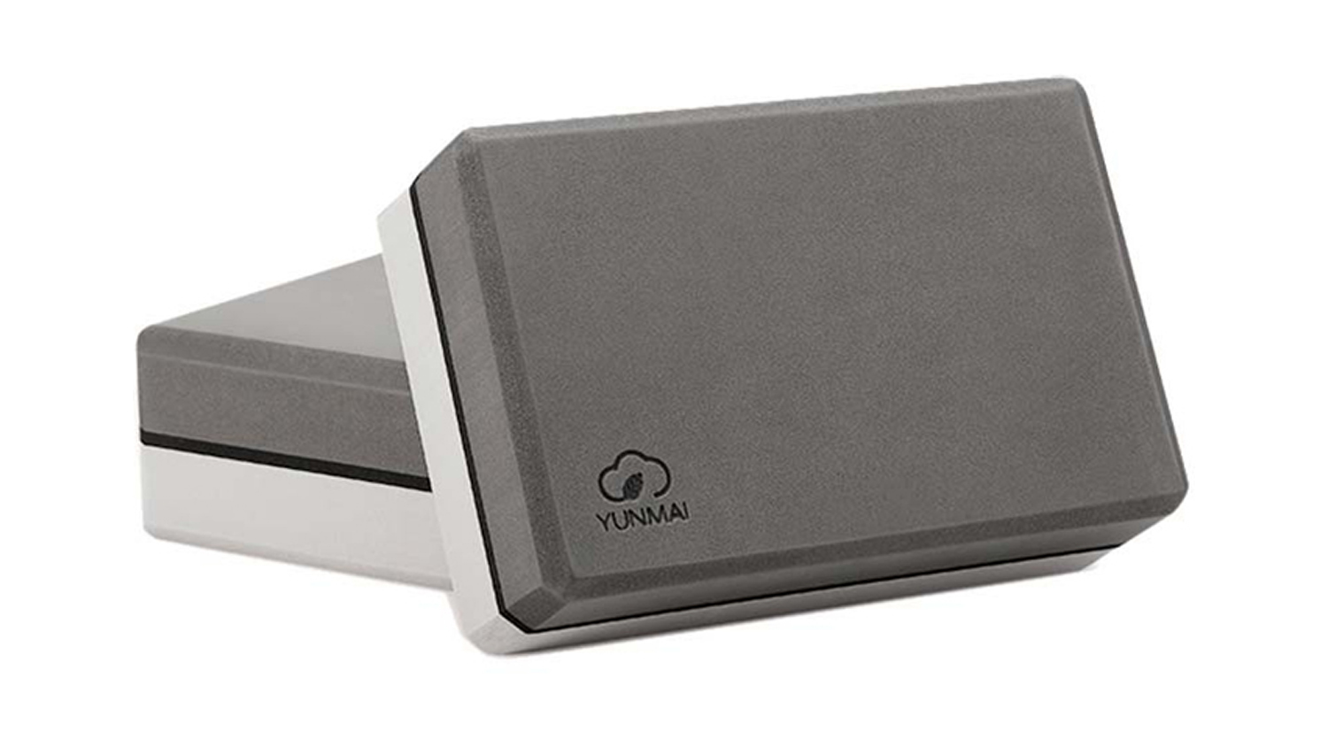 Yunmai Yoga Brick Foam Block x2 - White/Grey