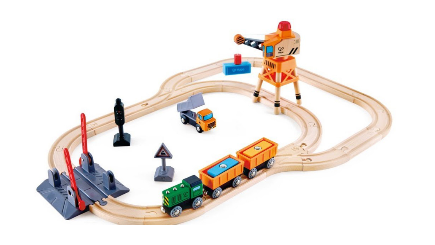 Hape Crossing & Crane Set