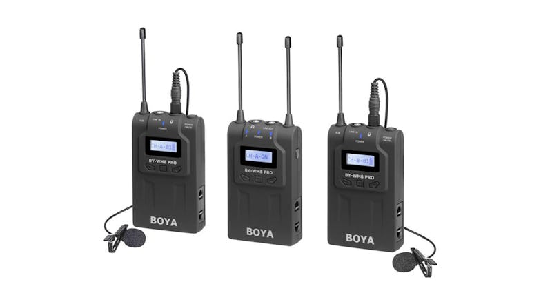 Boya UHF Dual-Channel Wireless Microphone System