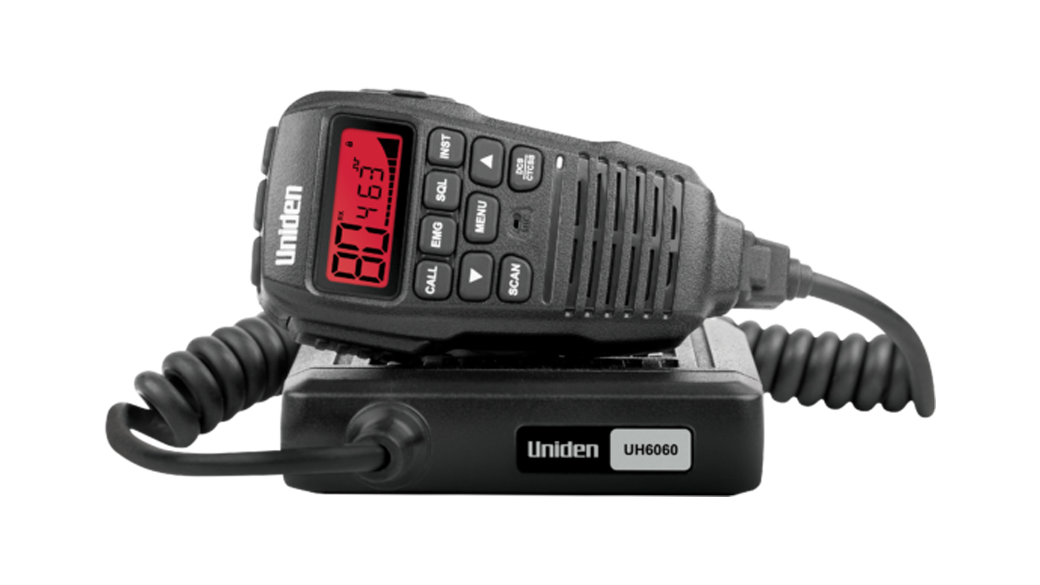 Uniden UH6060VP UHF 5W Mobile Radio and Antenna Communications Pack