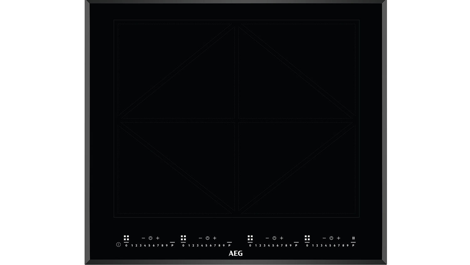 AEG 60cm 4 Zone Induction Cooktop - Black Glass (IKK64681FB)