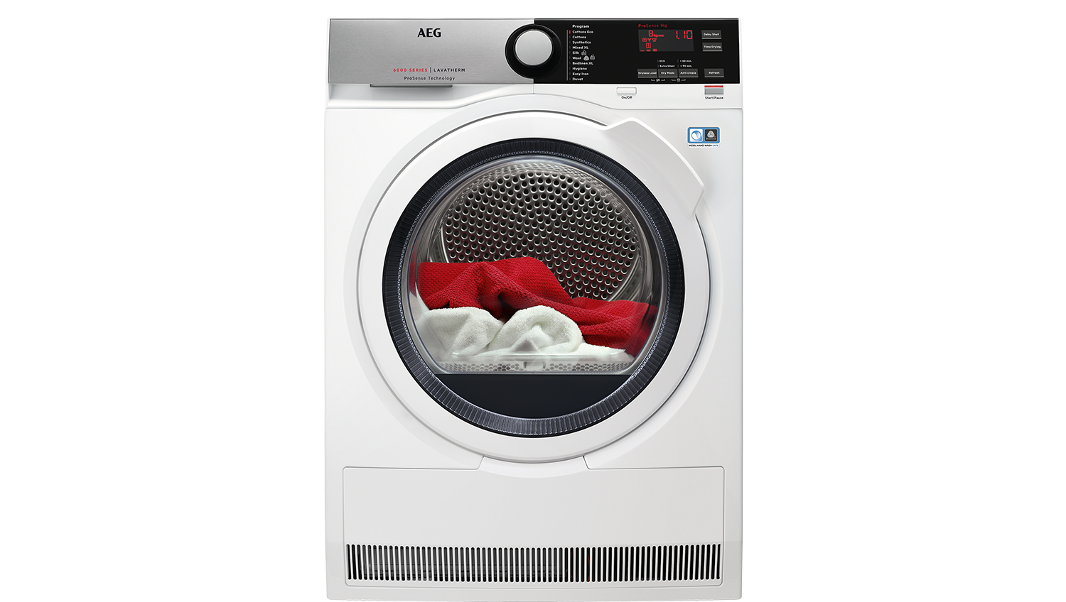 AEG 8kg 10 Program Heat Pump Condenser Dryer White (6000 Series