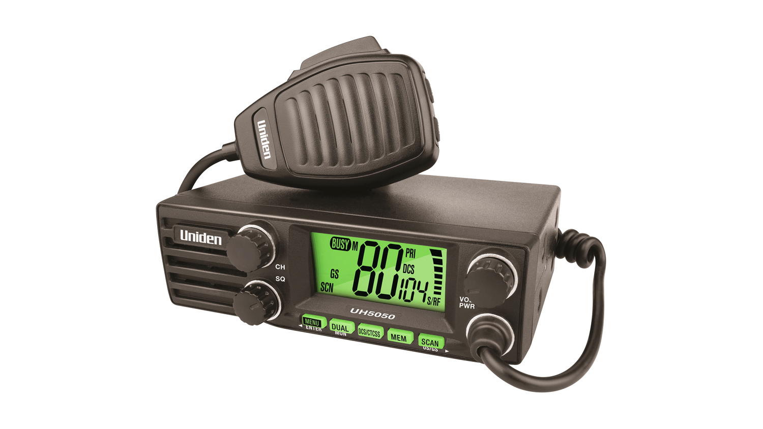 Uniden DIN Size UHF CB Mobile - 80 Channels