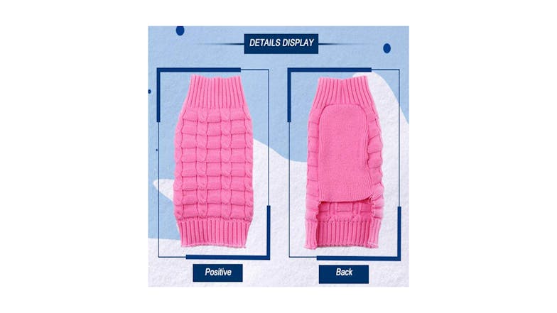 Hod Dog Knitted Sweater Medium - Pink