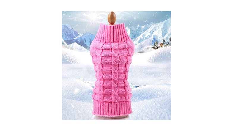 Hod Dog Knitted Sweater Large - Pink