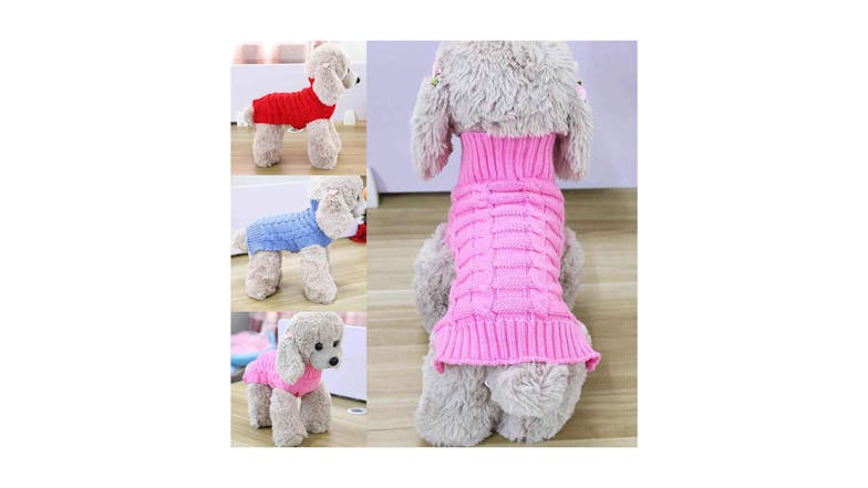 Hod Dog Knitted Sweater Large - Pink