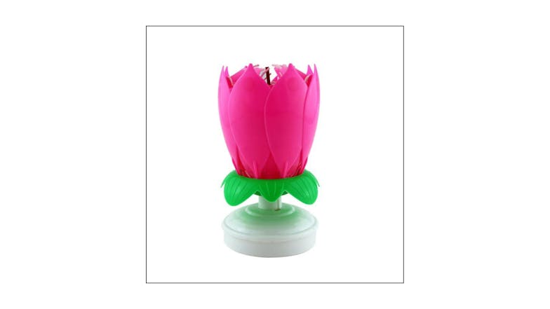 Hod Lotus Flower Cake Candle - Yellow