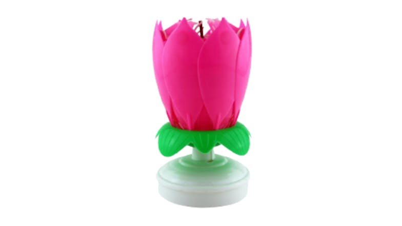 Hod Lotus Flower Cake Candle - Pink