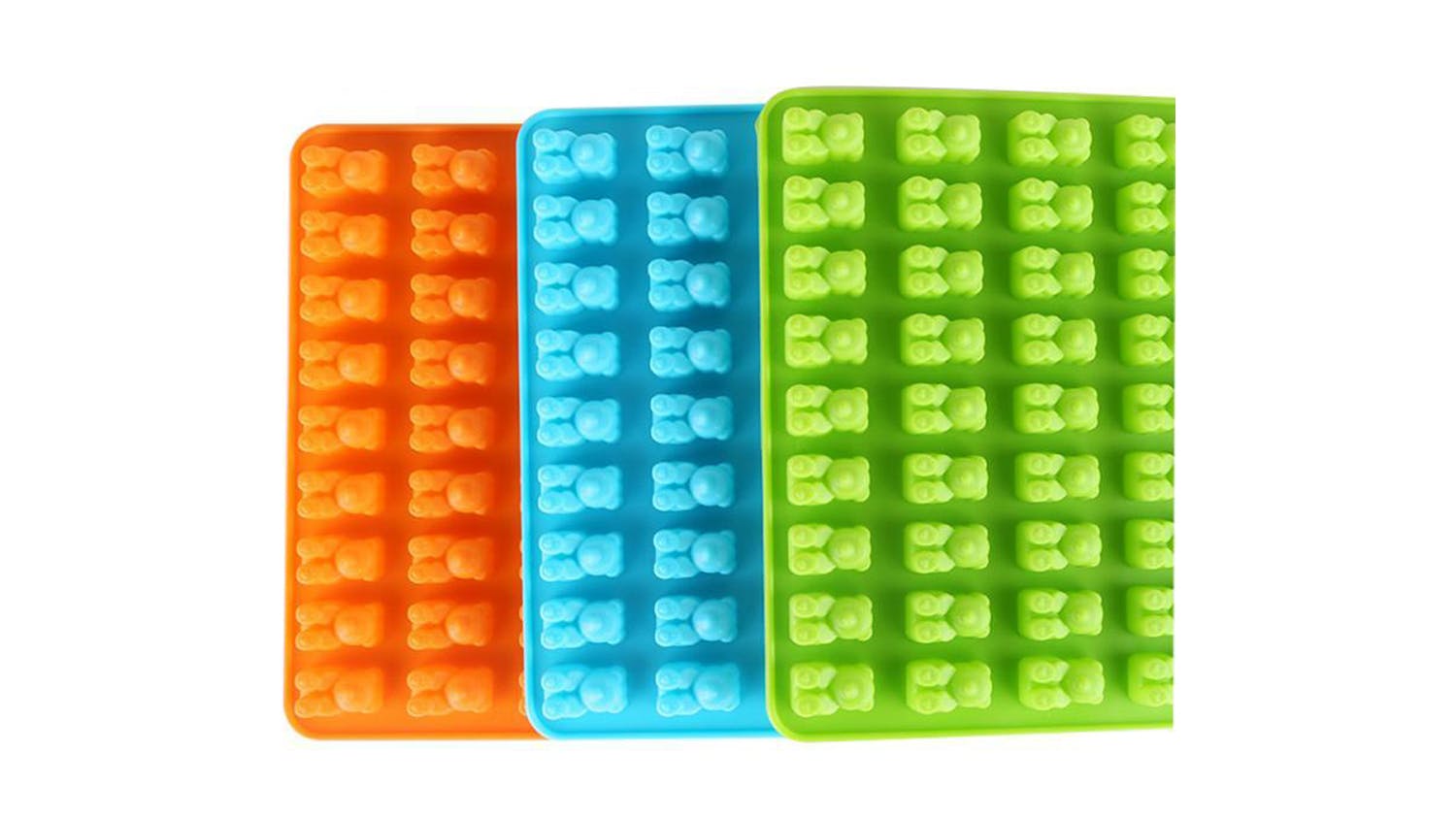 DIY Multi-use Silicone Cake Tools Mold 50 Cavity Silicone Gummy Bear  Chocolate Mold Candy Maker Ice Tray Jelly Moulds
