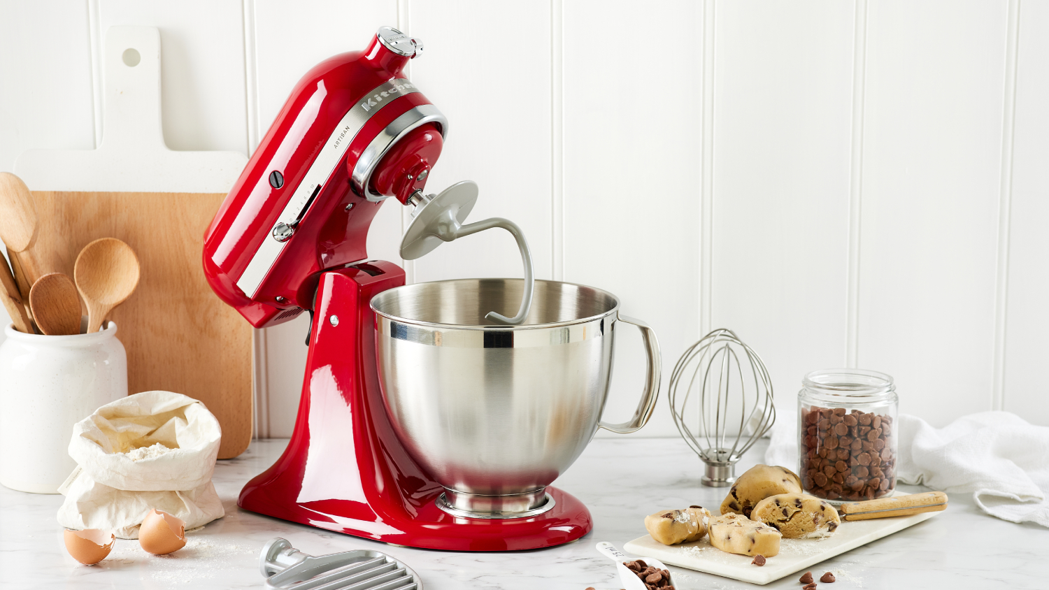 KitchenAid KSM195 Artisan Stand Mixer - Empire Red