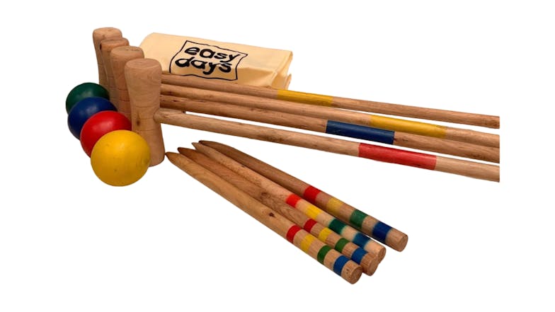 Easy Days Wooden Junior Croquet Set