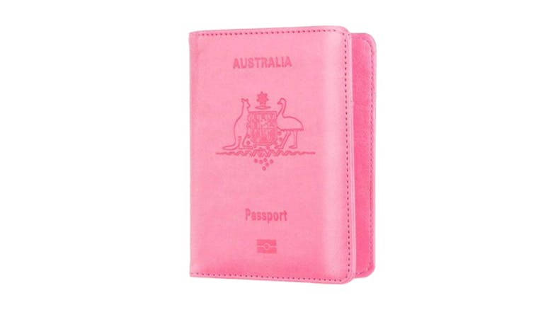 Hod Mens RFID Blocking Travel Wallet- Pink