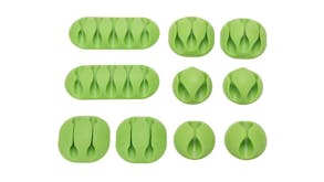 Hod Cable Organiser 1 x 10 Piece Set - Green