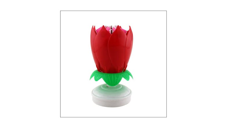 Hod Lotus Flower Cake Candle Colourful