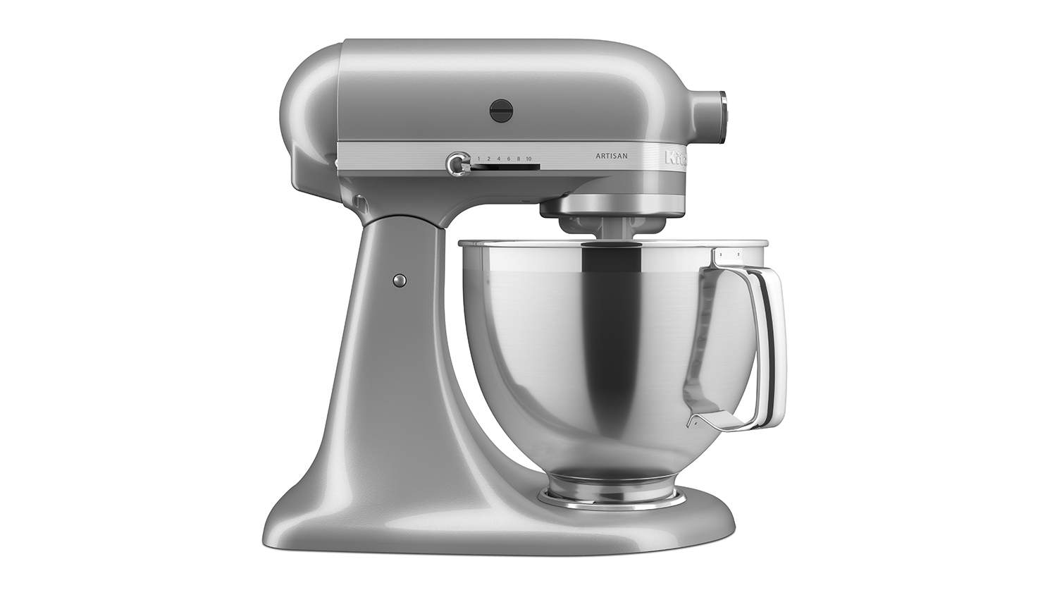KitchenAid KSM195 Artisan Stand Mixer Contour Silver Harvey Norman