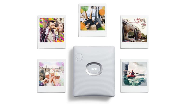 Instax Square Link 86mm x 72mm Photo Printer - Ash White