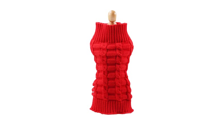 Hod Dog Knitted Sweater Medium - Red