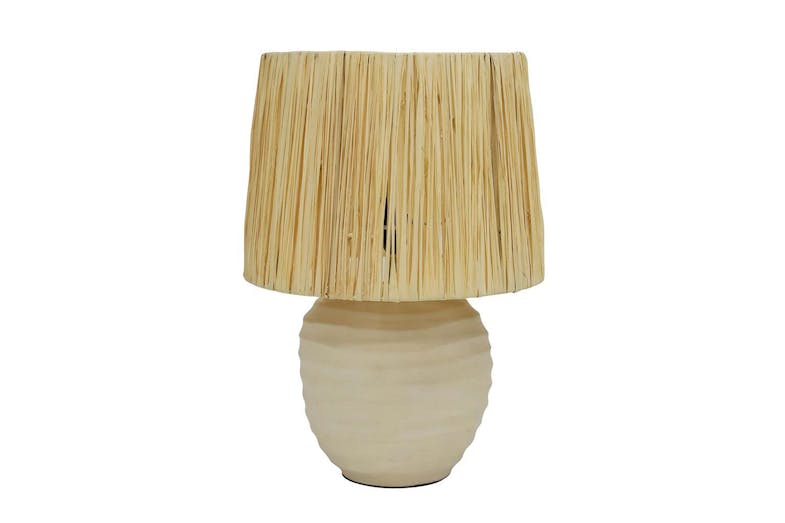 Wave 43cm Table Lamp by Stoneleigh & Roberson - Natural