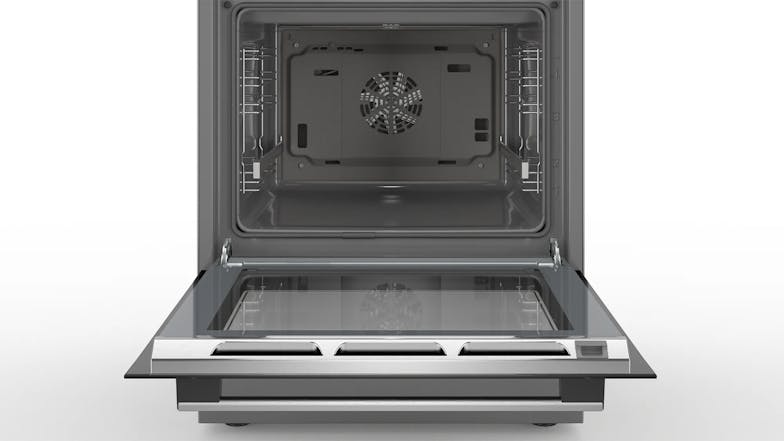 Bosch 60cm Pyrolytic Freestanding Oven with Induction Cooktop - Stainless Steel (Series 6/HLS79R351A)