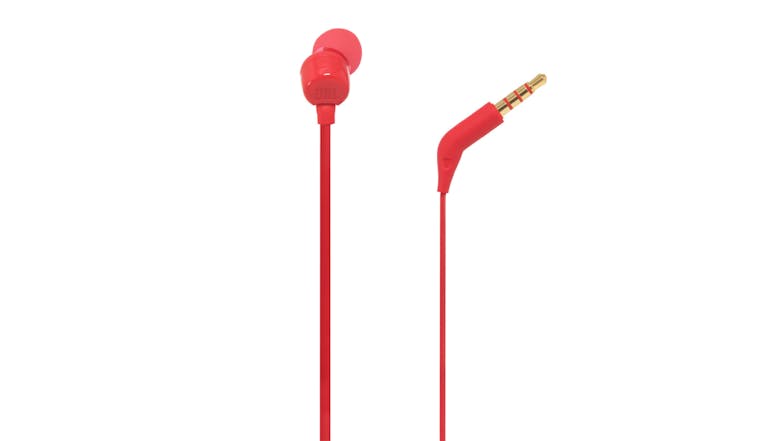 JBL TUNE T110 Wired In-Ear Headphones - Red