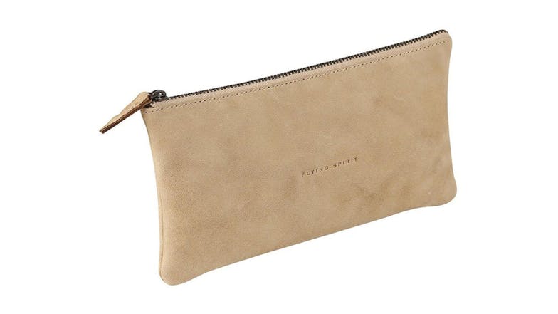 Flying Spirit Pencil Case Flat Beige