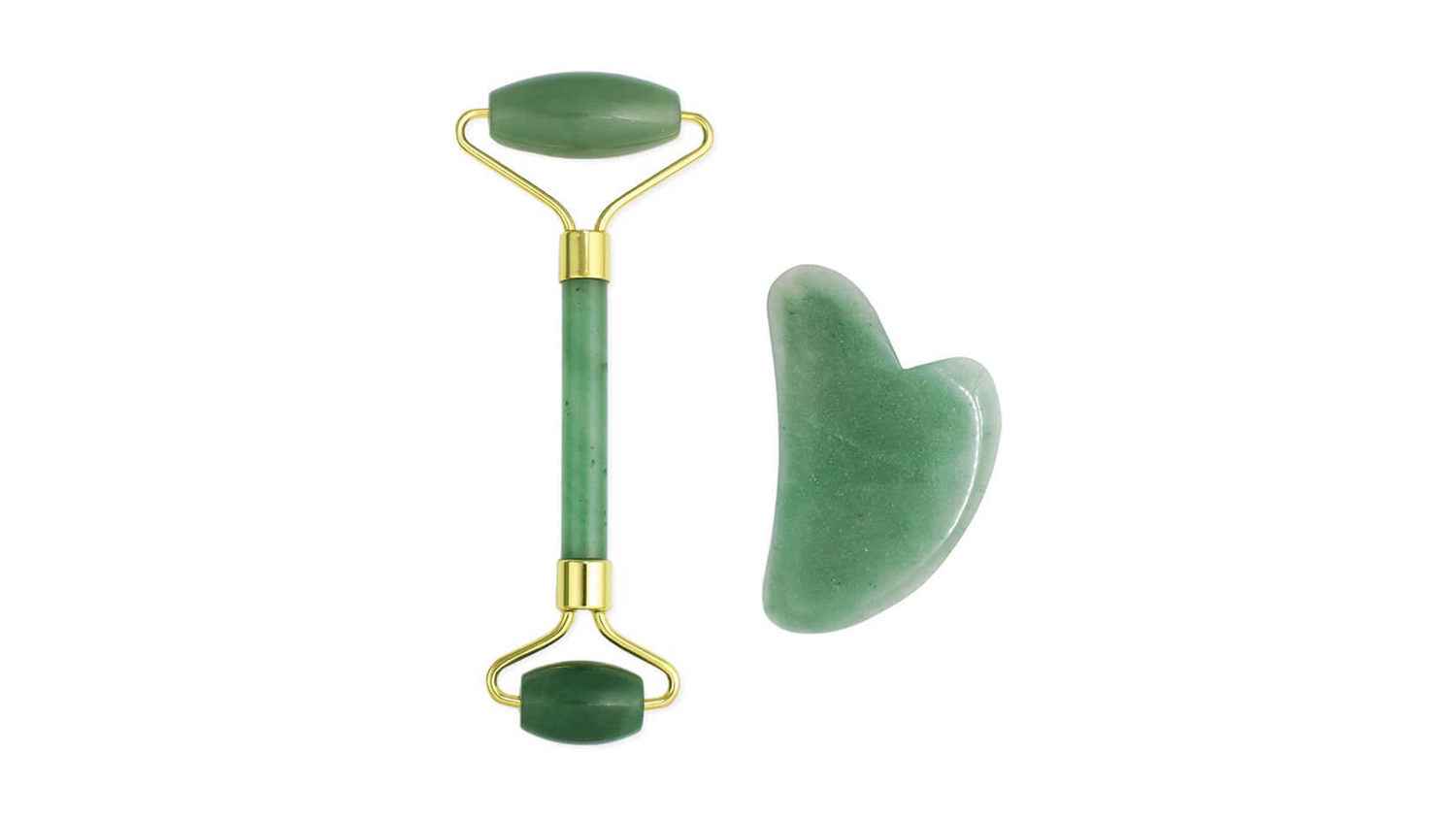 Dr. Pen Facial Jade Roller and Gua Sha Duo Kit