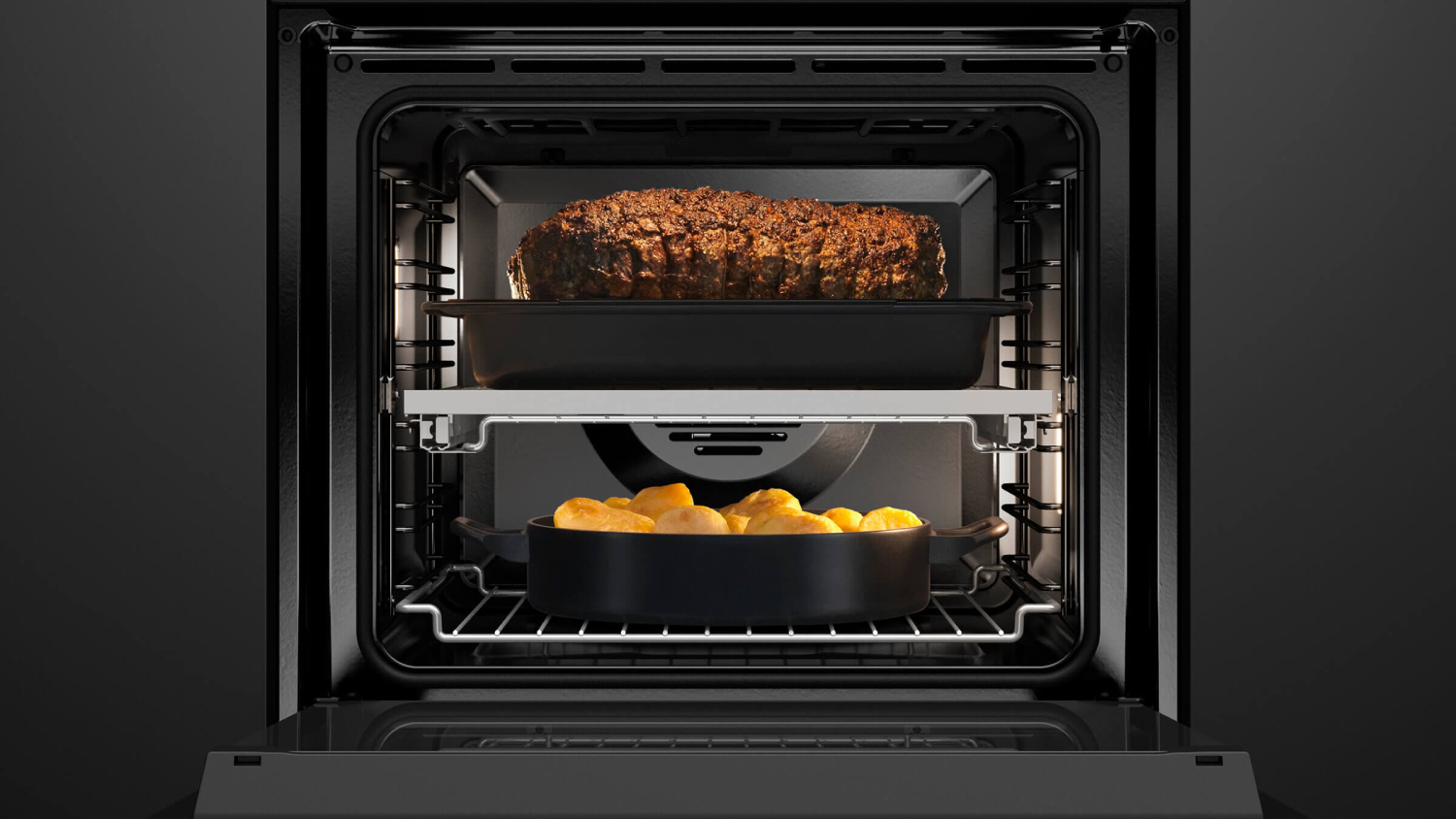 Fisher & Paykel 60cm Built-In Oven with 9 Functions - Black (Series 7/OB60SD9PLX1)