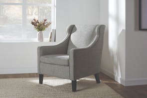 Renee Armchair - Black and White