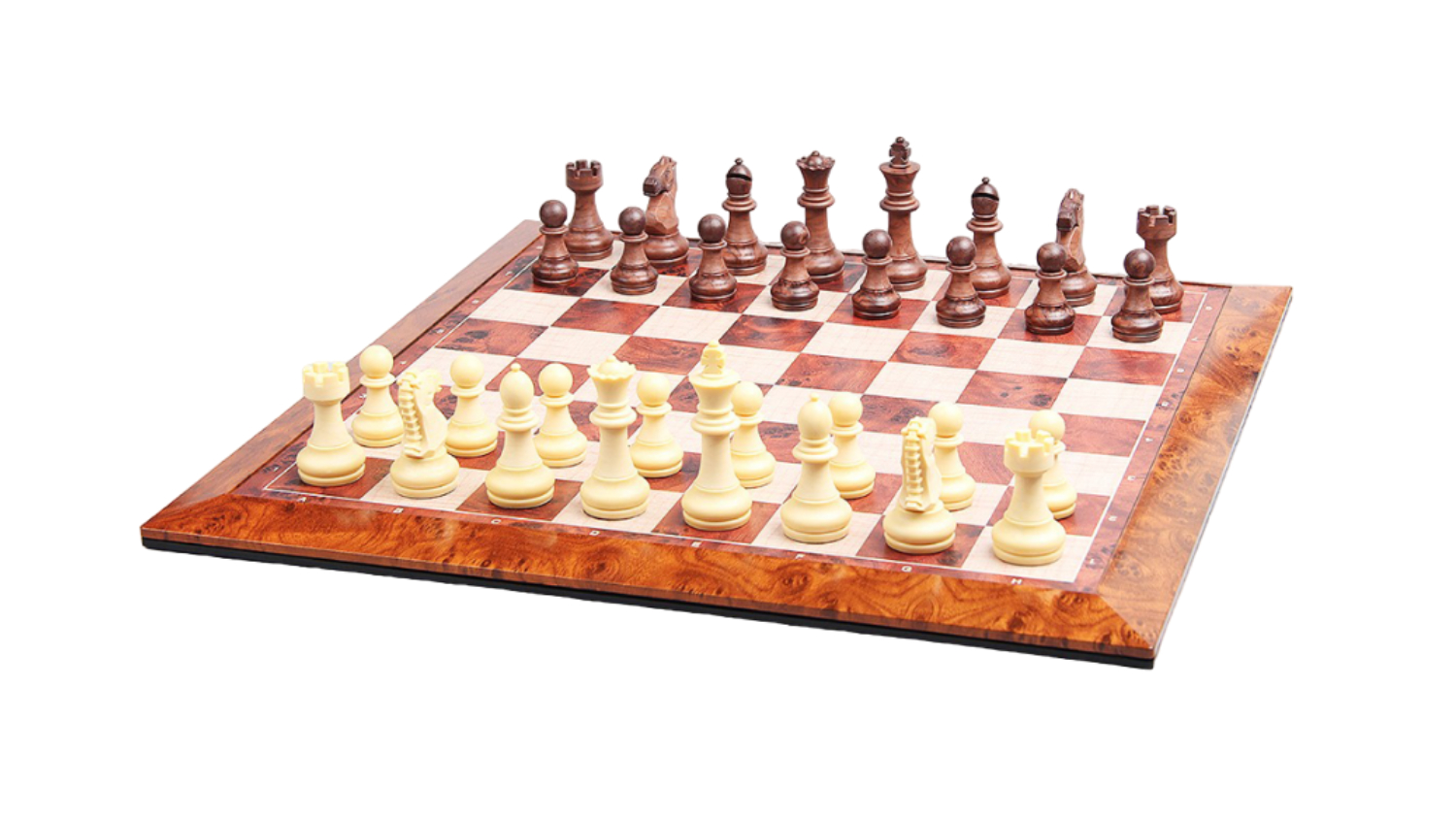Chess/Checkers Magnetic 40cm - Brown/White