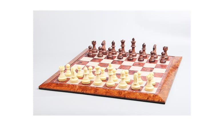Chess/Checkers Magnetic 40cm - Brown/White