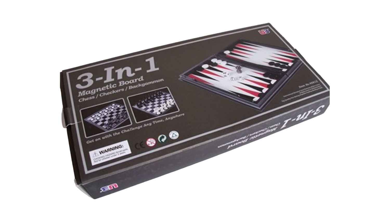 3-in-1 Magnetic Chess/Checkers/Backgammon Set 32cm