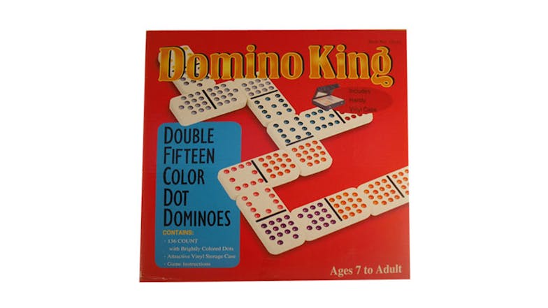 Dominoes King Double 15 Coloured