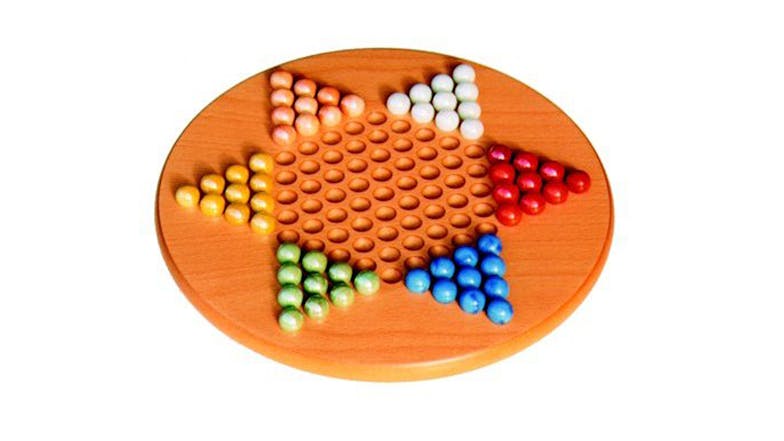 Chinese Checkers With Marble Balls