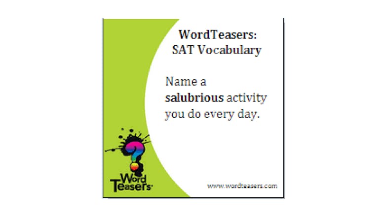 Word Teasers SAT Vocabulary