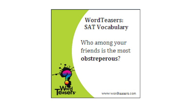 Word Teasers SAT Vocabulary