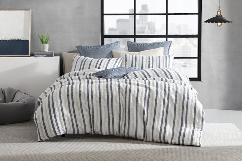 Boston White Duvet Cover Set by Logan & Mason Platinum