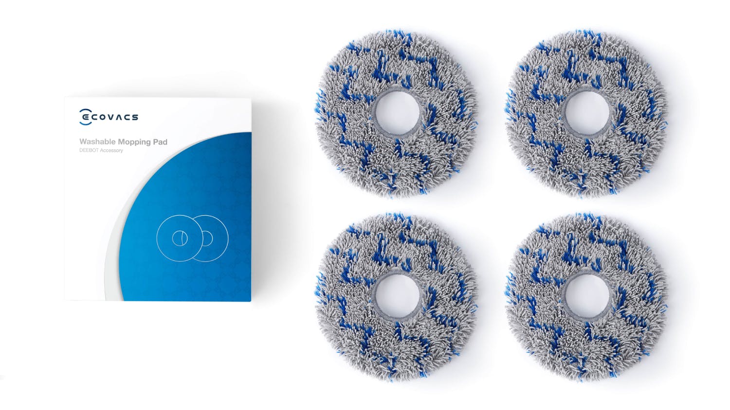 ECOVACS DEEBOT X1 Series Washable Mopping Pads - 2 Pack