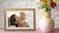 Jackson Frameo 7" Digital Photo Frame - White with Oak Frame