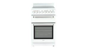Haier 54cm Freestanding Oven with Ceramic Cooktop - White