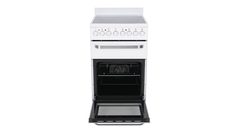 Haier 54cm Freestanding Oven with Ceramic Cooktop - White