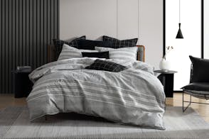 Fitzgerald Coal Duvet Cover Set by Private Collection