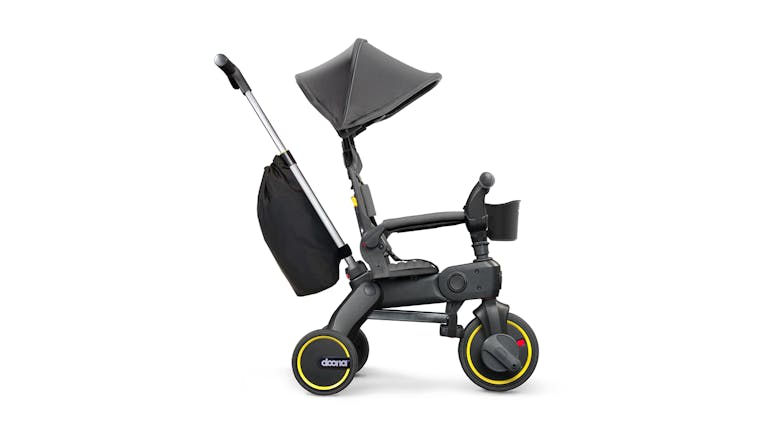 Doona Liki S3 Compact Folding Trike with Pushing Handle - Grey Hound