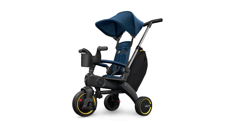 Doona Liki S3 Compact Folding Trike with Pushing Handle - Royal Blue