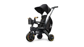 Doona Liki S5 Compact Folding Trike with Pushing Handle - Nitro Black