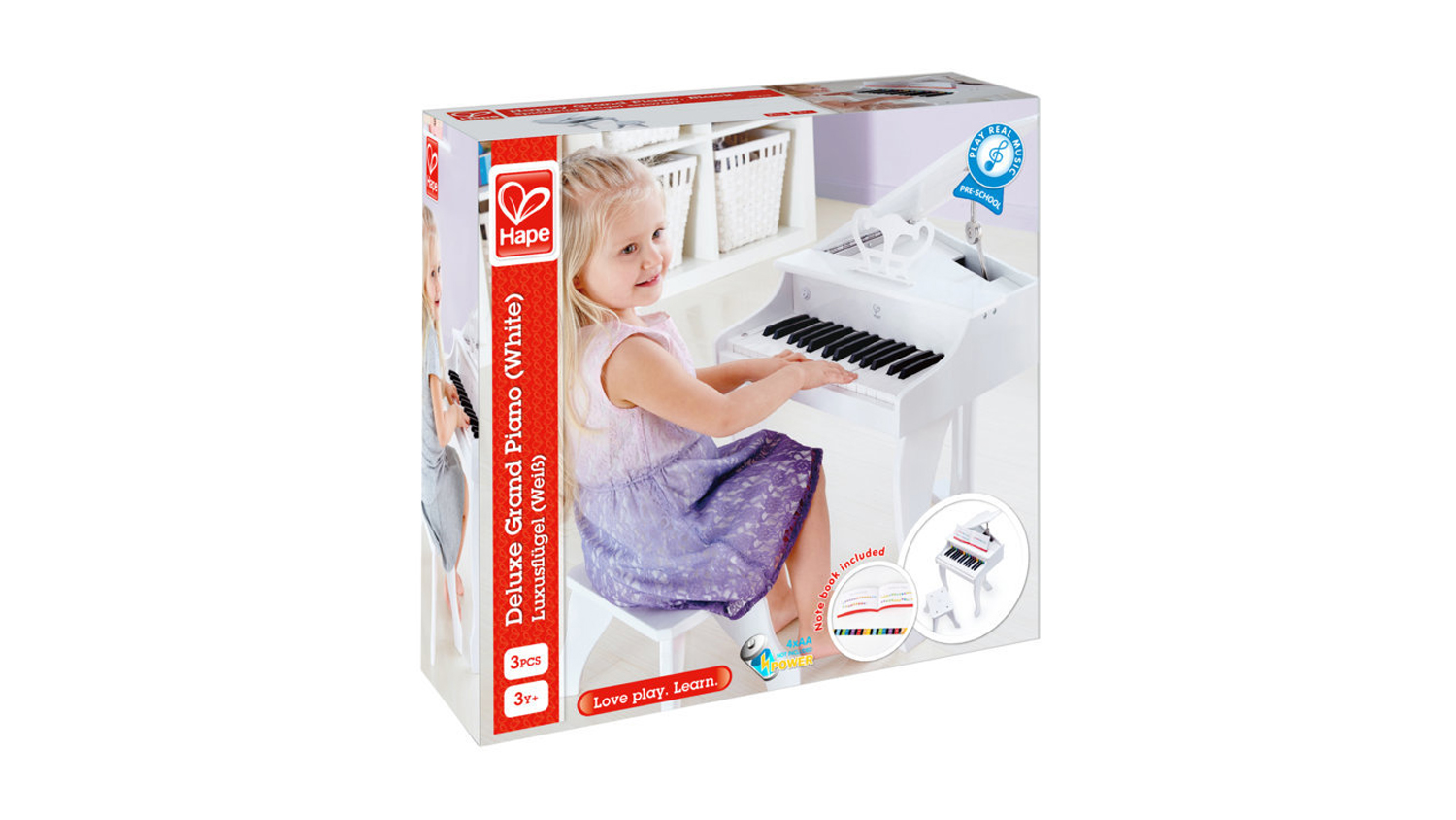 Hape grand outlet piano white