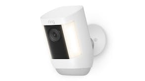 Ring Spotlight Cam Pro Battery 1080p 2MP Outdoor Wireless Smart Security Camera - White