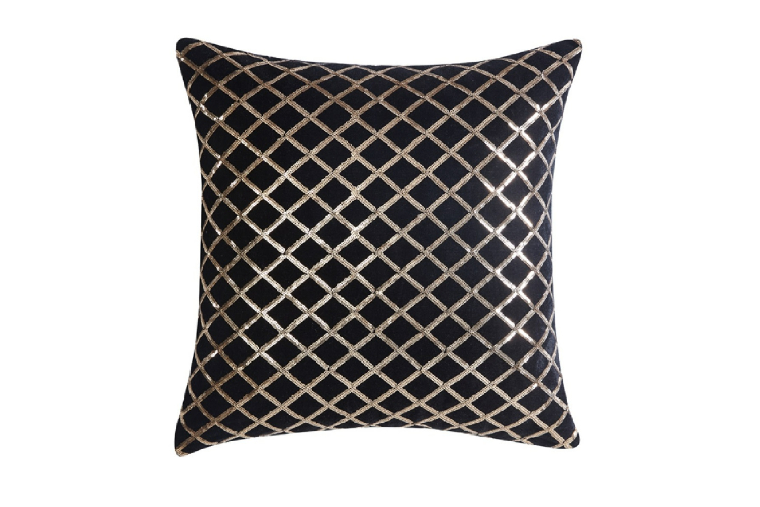 Vercelli Noir Square Cushion by Davinci Harvey Norman New Zealand